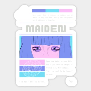 Maiden - Cyberpunk Bad Translation Sticker